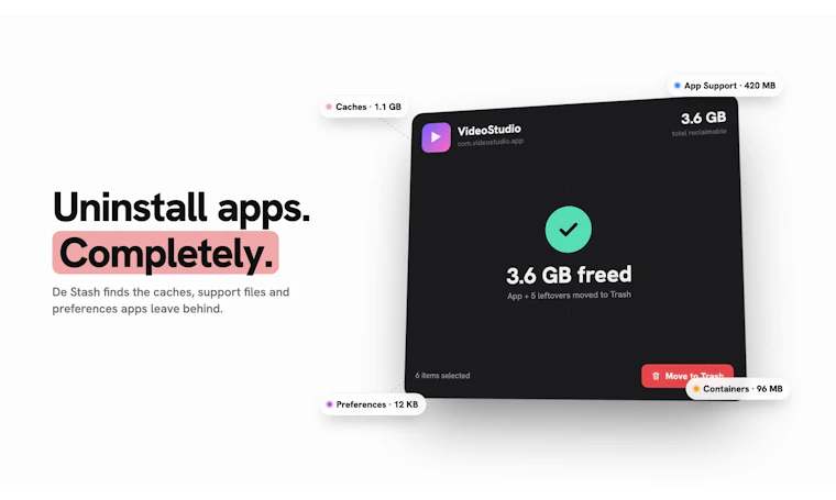De Stash - 查看、搜索并清理 Mac 存储空间，100% 隐私保护 产品图片 4