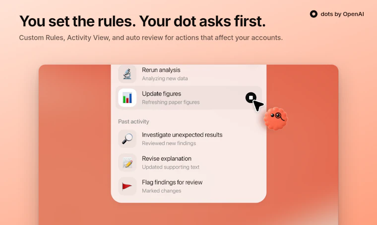 Dots by OpenAI - 全天候待命，专为全能任务打造的智能体 产品图片 5