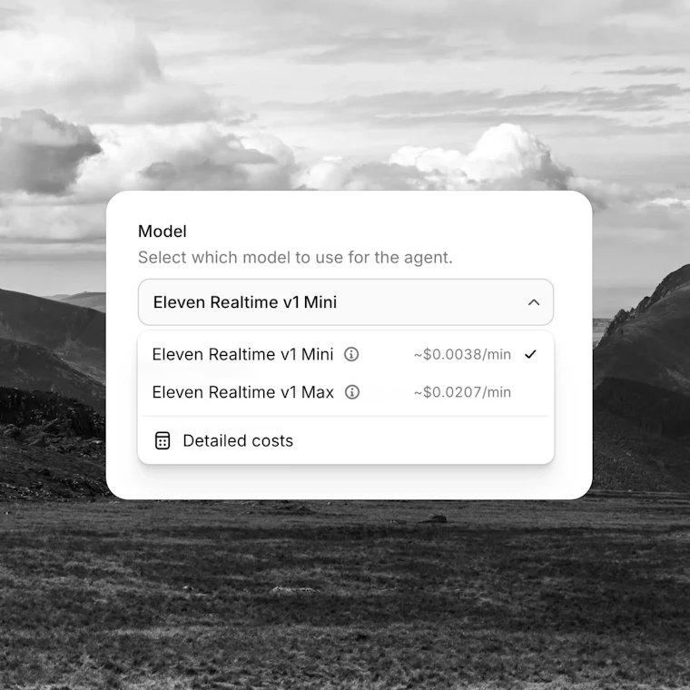 ElevenLabs Realtime - 具备570毫秒首音延迟的实时语音代理模型 产品图片 2