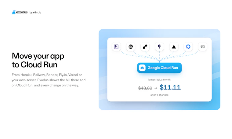 Exodus for Google Cloud Run - 借助你的编码智能体，将任意应用升级至 Cloud Run 产品图片 2