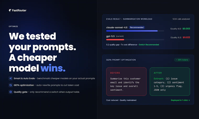 FastRouter.ai - 为成本、延迟与质量，将请求精准路由至最合适的LLM 产品图片 6