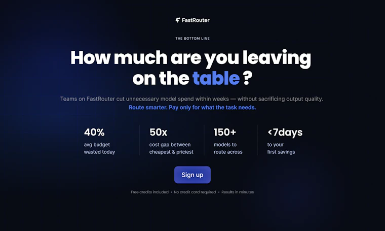 FastRouter.ai - 为成本、延迟与质量，将请求精准路由至最合适的LLM 产品图片 7
