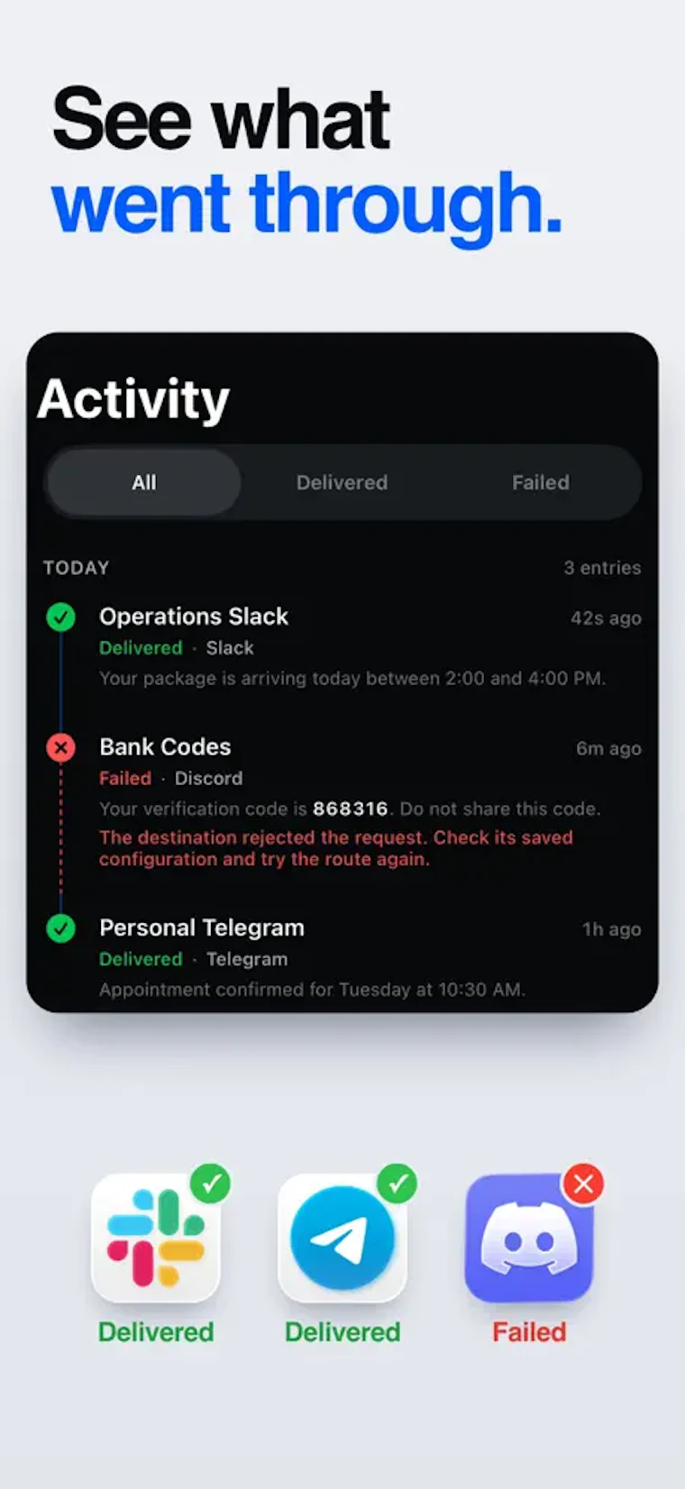 Fwrd - 将iPhone短信转发至Slack、Discord或Telegram 产品图片 6