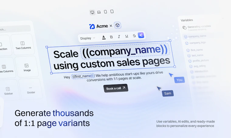 GenPage 3.0 - 借助AI构建、个性化定制并优化落地页 产品图片 5