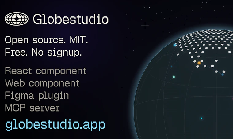 Globestudio - 面向设计师的开源点阵地图与3D地球仪工具 产品图片 6