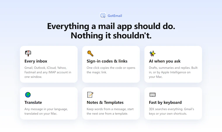 GotEmail - 专为全邮箱账户打造的高速原生 Mac 邮件应用 产品图片 4