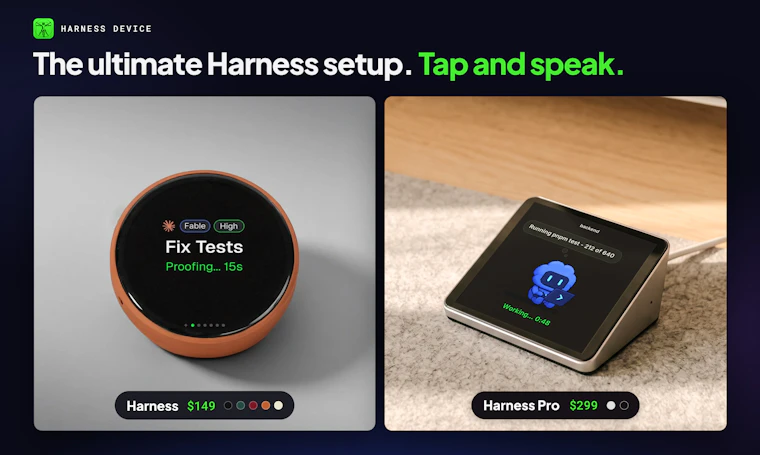 Harness by Autonomous - 统管所有编程智能体与终端设备的一站式指挥中枢。 产品图片 2