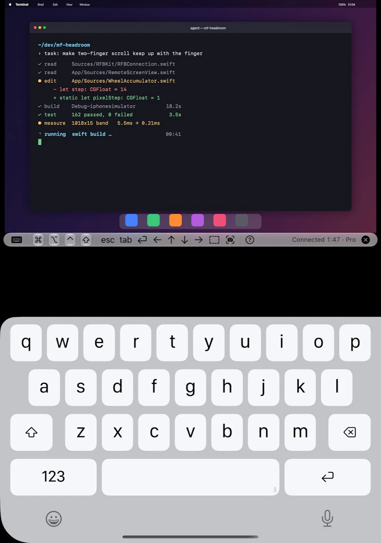 Headroom - 你的 Mac 随身于 iPhone Duo：随心折叠，键盘秒现 产品图片 4