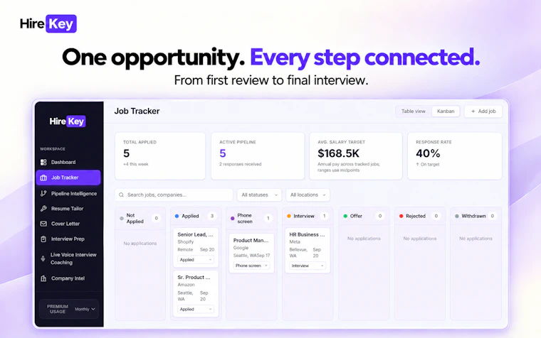 HireKey - 资深招聘视角加持的AI技术求职副驾驶 产品图片 5