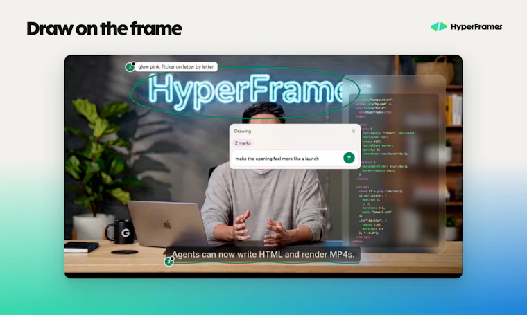 HyperFrames Studio (Desktop) - 首款专为AI智能体打造的视频编辑器 产品图片 3