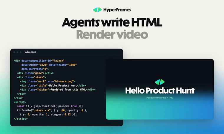HyperFrames Studio (Desktop) - 首款专为AI智能体打造的视频编辑器 产品图片 6