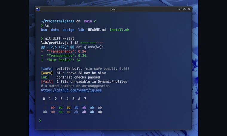 iglass - 为你的 iTerm2 与 Ghostty 注入液态玻璃质感 产品图片 5