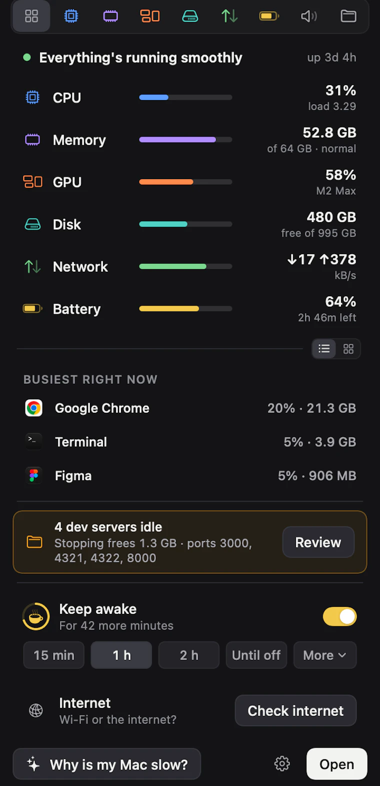 iKnowMyMac - 查看你的 Mac 变慢的原因，附带证据与一键修复方案 产品图片 3