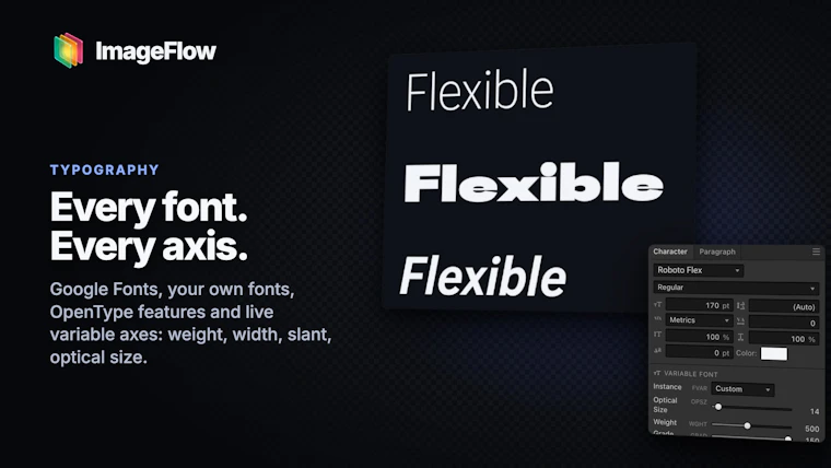 ImageFlow - 免费且具备专业级Photoshop功能的AI图像处理编辑器 产品图片 4