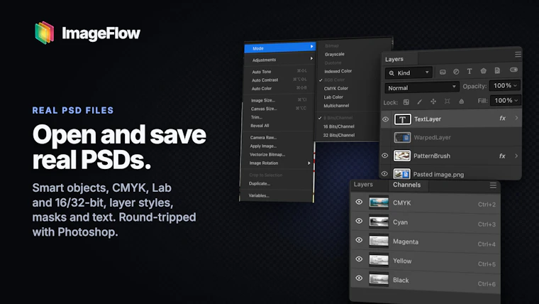 ImageFlow - 免费且具备专业级Photoshop功能的AI图像处理编辑器 产品图片 6