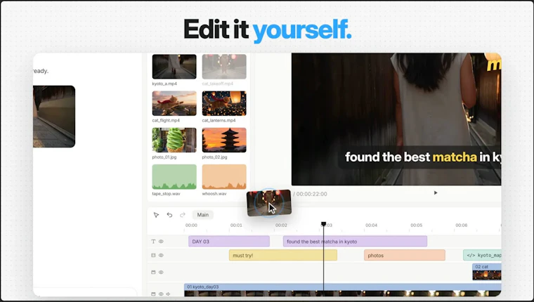 Introducing Video Editor in Manus 2.0 - 人人皆可轻松制作值得分享的高质视频 产品图片 4
