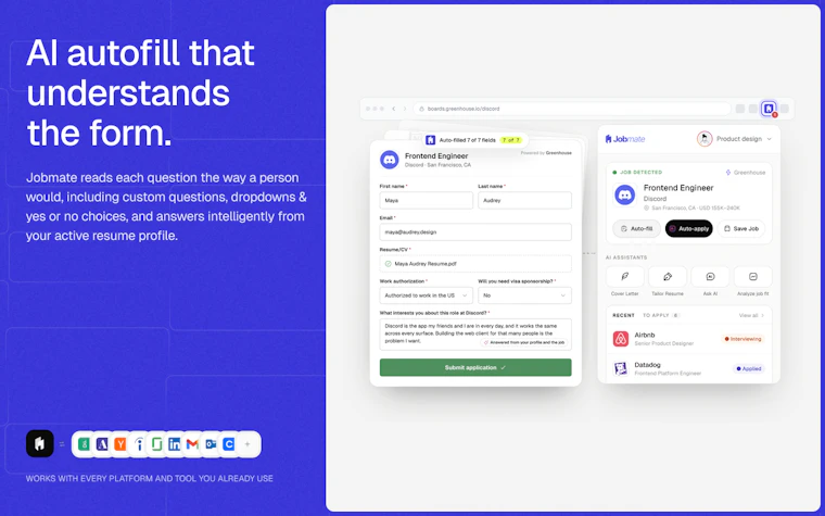 Jobmate AI - 贯穿求职全链路的拟人化AI助手 产品图片 1