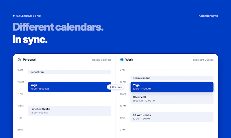 Kalender Sync - 同步您的日历，并连接至 ChatGPT、Claude 等 AI 助手。 产品图片 3