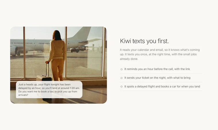 Kiwi - 比你更懂你的AI助手，未问先知主动提醒 产品图片 2