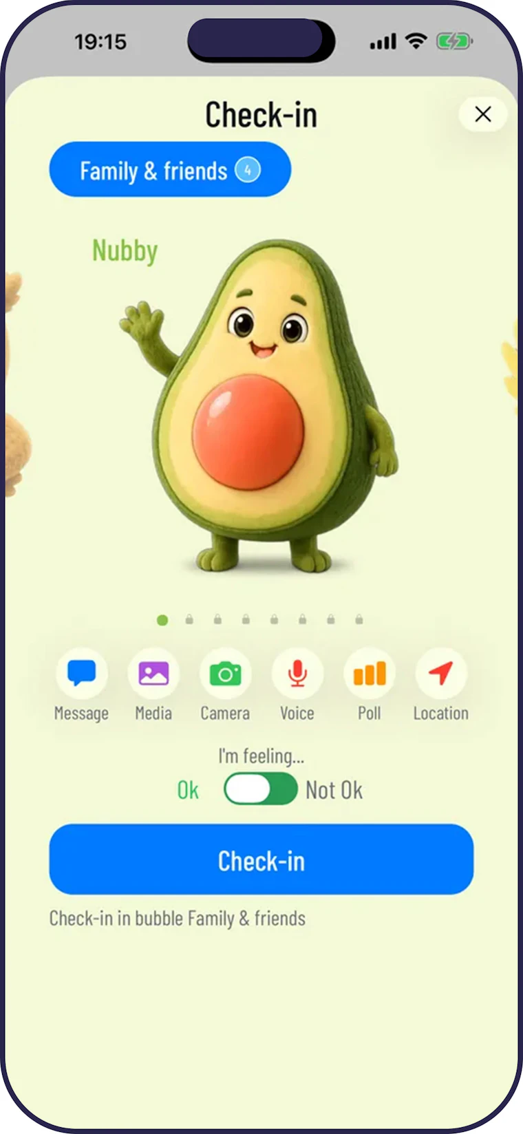 Knuff App - 家庭签到应用，随时确认亲友平安 产品图片 2