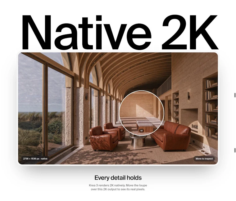 Krea 3 - Krea AI图像模型：8秒内完成2K画质精修 产品图片 7