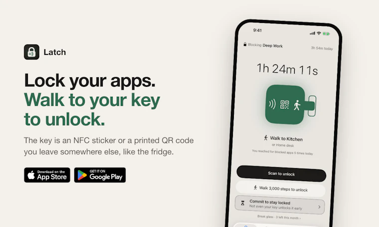Latch - 用脚步解锁的专注力管理工具 产品图片 4