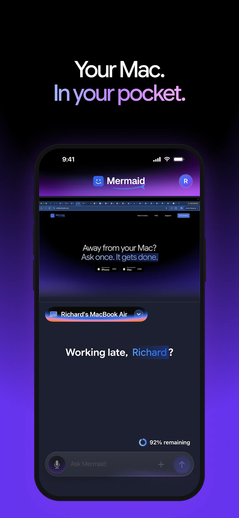 Mermaid - 让Mac听你指挥。随时随地，精准操控。 产品图片 3