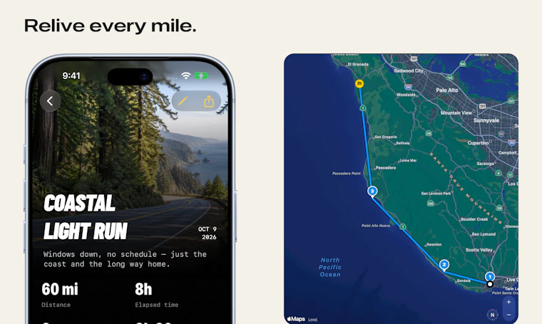 Milepost - 专为爱车打造的iOS行车日志，内置MCP服务器 产品图片 4