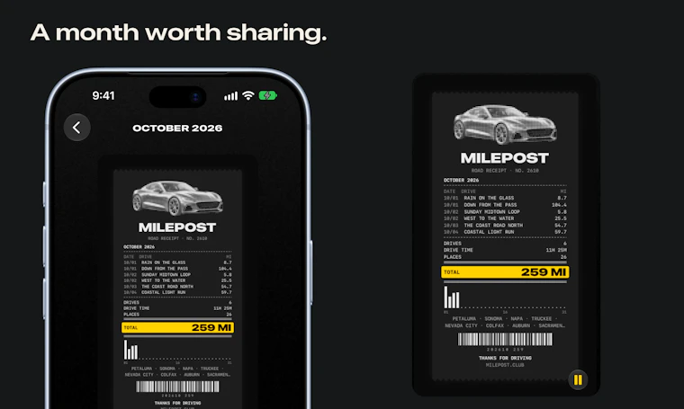 Milepost - 专为爱车打造的iOS行车日志，内置MCP服务器 产品图片 7