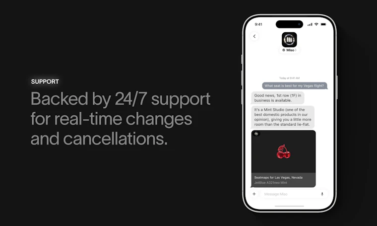 miso.com - 通过 iMessage 预订机票与酒店 产品图片 4