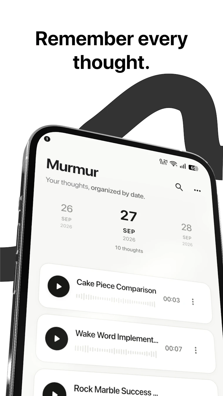 Murmur - 专为你的思绪打造的私密语音优先记事本 产品图片 6