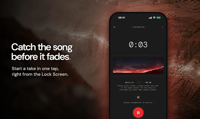 Music Dawn - 专为音乐人打造的录音利器。让每个灵感都自带成品质感。 产品图片 1