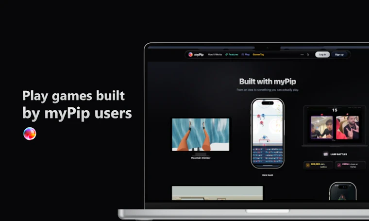 myPip - AI赋能氛围编程，一键发布与变现游戏 产品图片 8