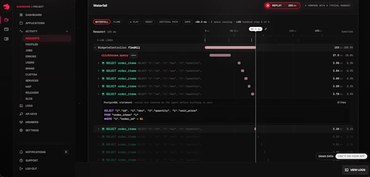 NestJS Observe - 专为 NestJS 打造的零配置可观测性方案 产品图片 4