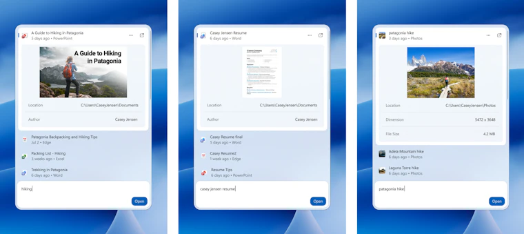New Windows Search - Windows 搜索现已支持快捷操作，不止于查找文件 产品图片 2
