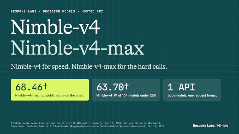 Nimble - SOTA级决策模型 产品图片 3