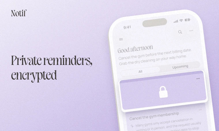 Notif - 为Apple Reminders注入AI智能 产品图片 5