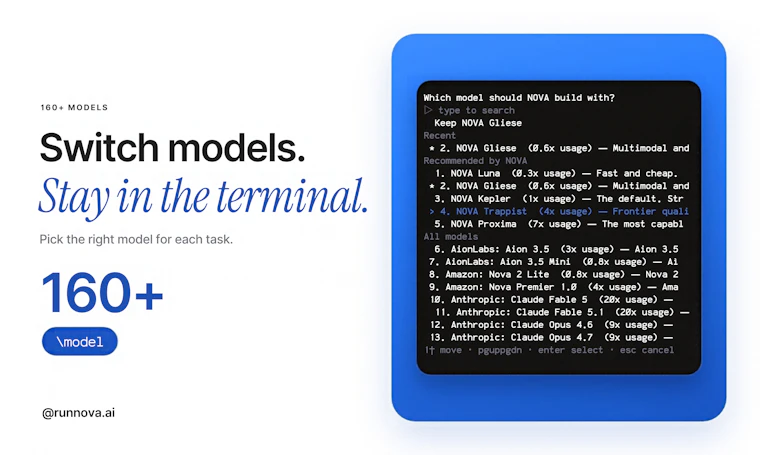 NOVA CLI v1.0 - 你的终端AI开发搭档 产品图片 2