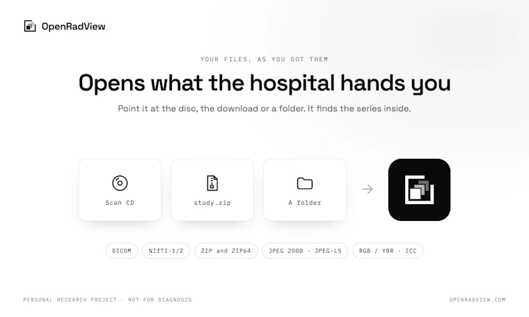 OpenRadView - 免费开源的CT、MRI与X光片个人影像查看器 产品图片 3