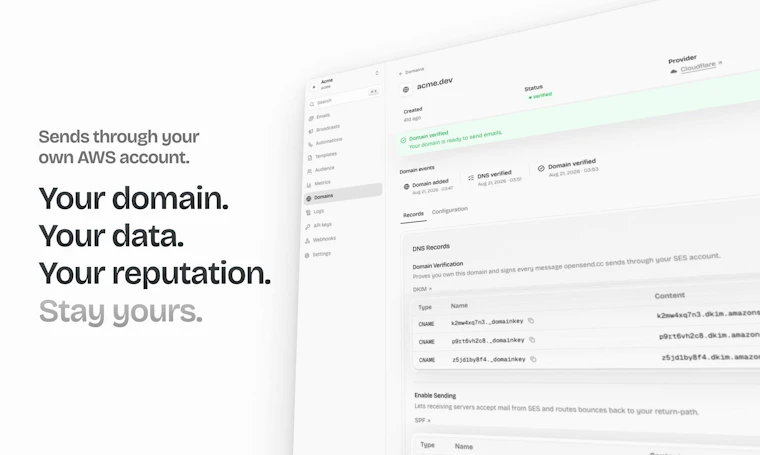 opensend.cc - 运行在您服务器上的开源邮件平台 产品图片 3