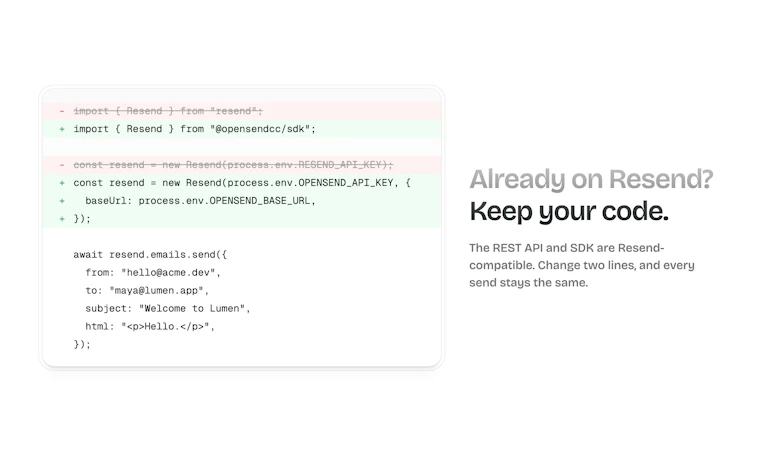 opensend.cc - 运行在您服务器上的开源邮件平台 产品图片 6