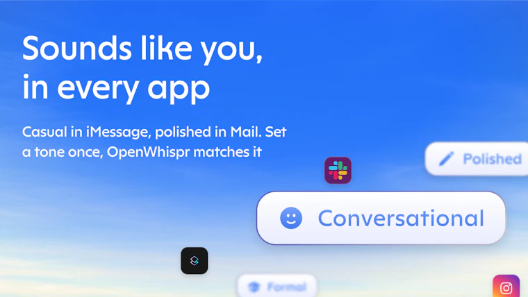 OpenWhispr for iOS - 100%开源，免费且支持设备端本地转录 产品图片 7