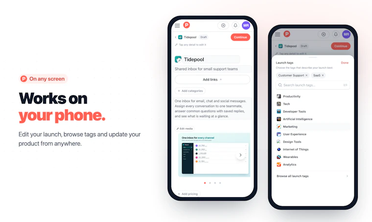 Product Hunt Visual Launch Editor - 边构建，边预览你的发布页面 产品图片 4