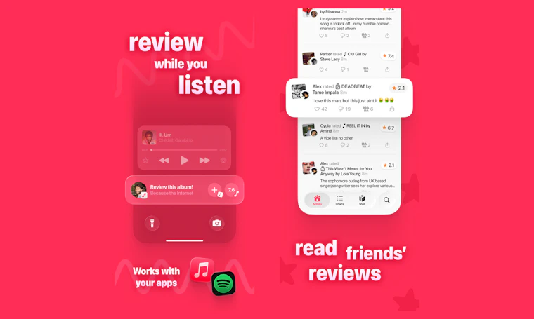 Rate.fm - iPhone上的音乐版Letterboxd 产品图片 4