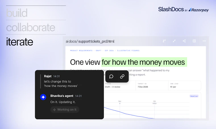 SlashDocs by Razorpay - 面向 Agent 编写 HTML 的自托管协作层 产品图片 4