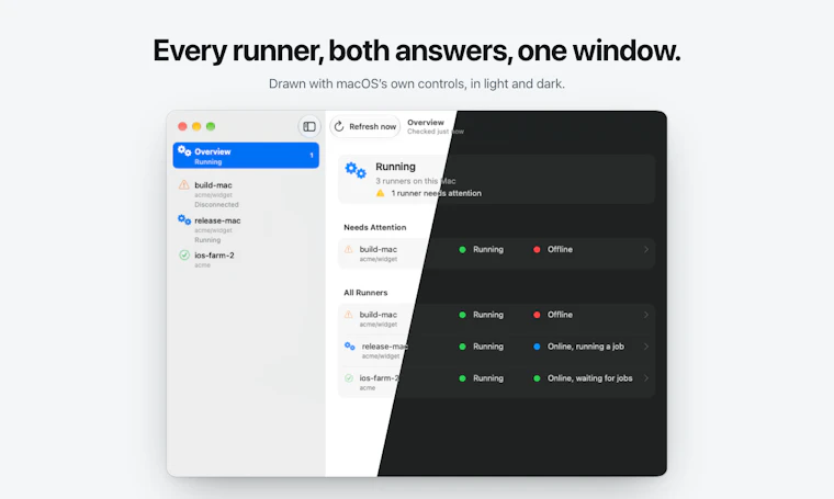 Standfast - 轻松掌握 Mac 托管 GitHub Actions 运行器的任务状态 产品图片 3