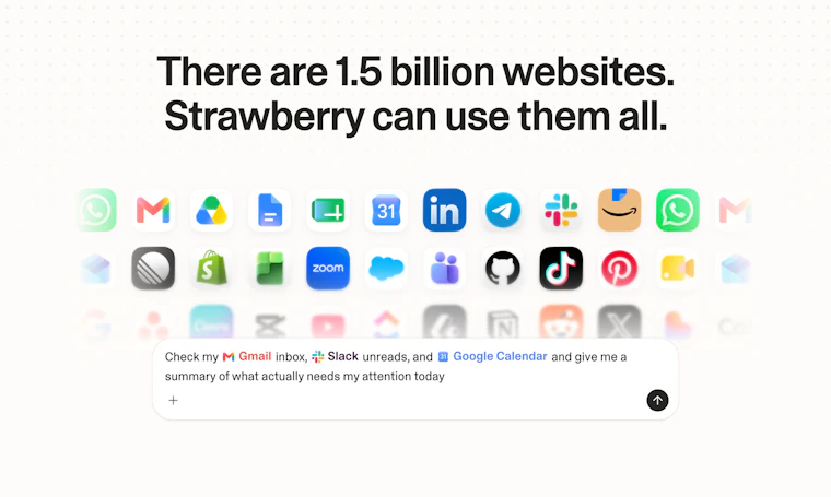 Strawberry 1.0 - 每周为团队节省超100小时的AI浏览器 产品图片 2
