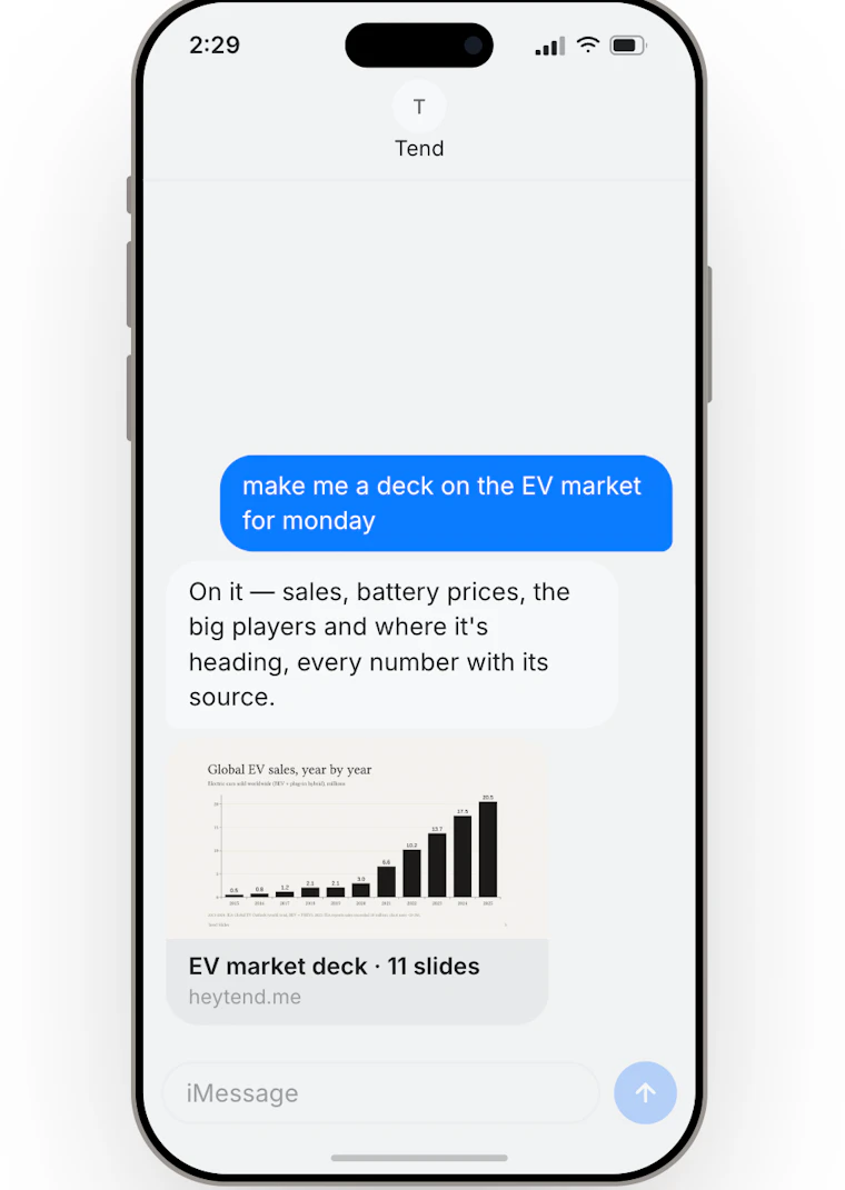 Tend - 面向企业与创业者的专属AI助手。 产品图片 4
