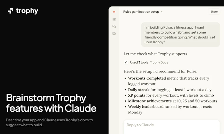 Trophy MCP Servers - 通过您钟爱的 AI 工具与 Trophy 无缝交互 产品图片 2