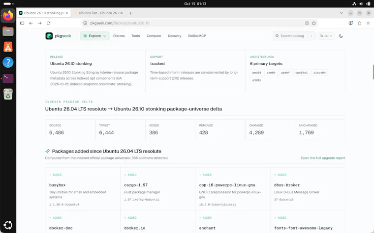 Ubuntu 26.10 (Stonking Stingray) - GNOME 51、Rust 重写核心工具集，焕然一新的 Linux 桌面体验 产品图片 5